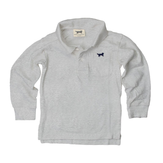 Jack Thomas Youth Boys Long Sleeve Polo-Heather