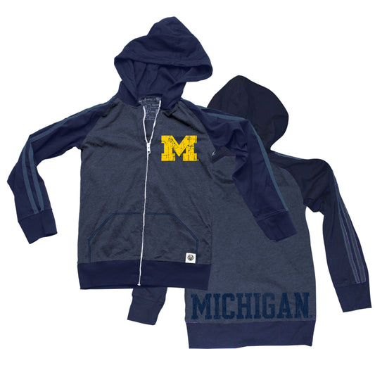 Michigan Wolverines Youth Heathered Hoodie