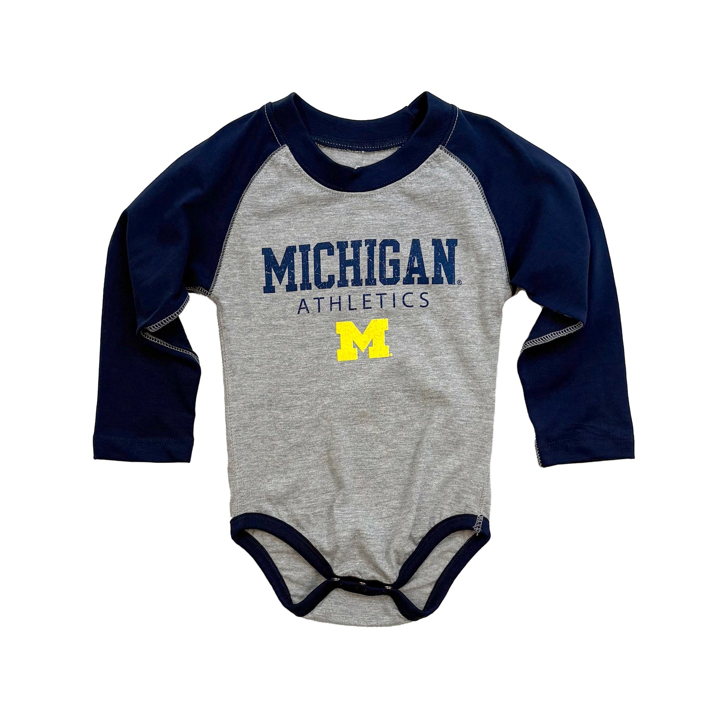 Michigan Wolverines Infant LS Athletic Onesie