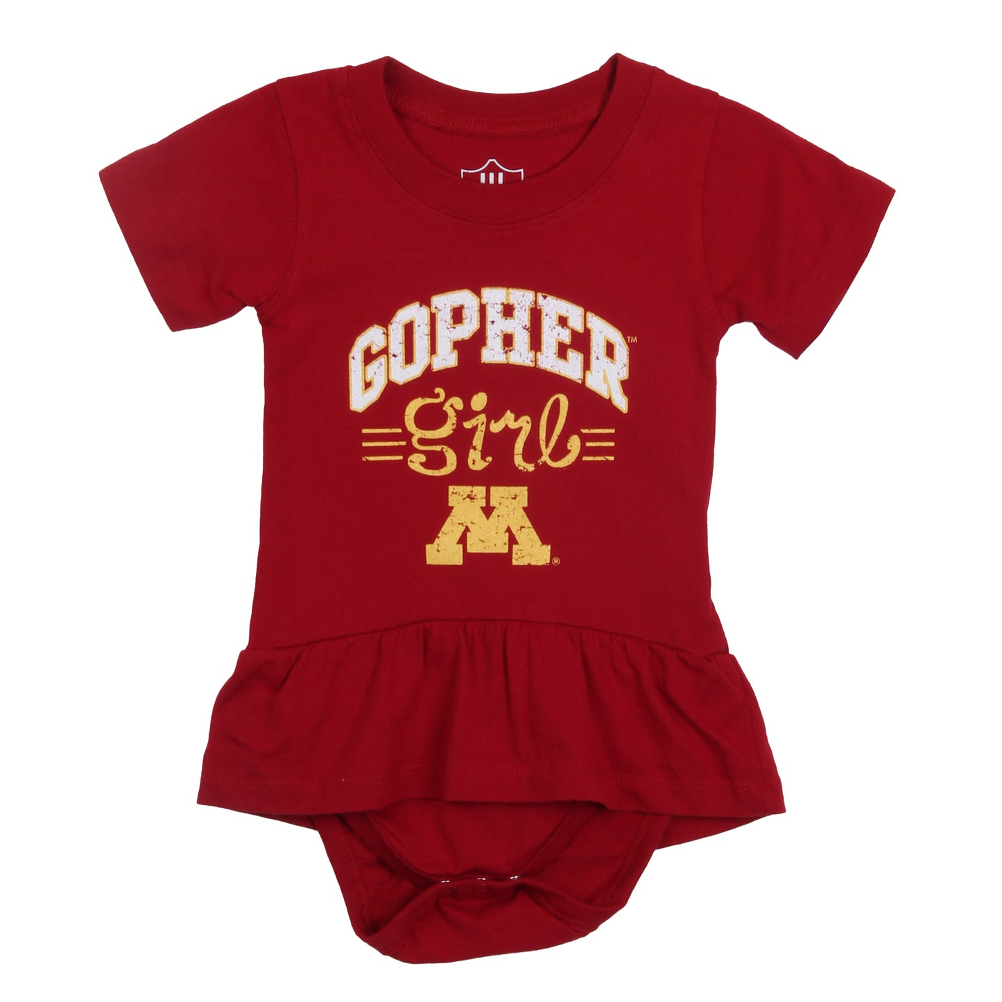 Minnesota Golden Gophers Infant SS Ruffle Onesie