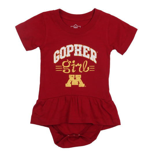 Minnesota Golden Gophers Infant SS Ruffle Onesie