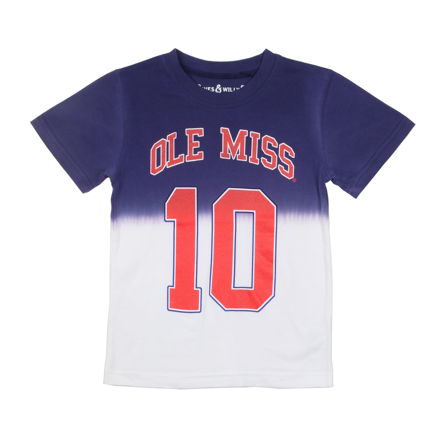 Ole Miss Rebels Youth Dip Dyed Tee