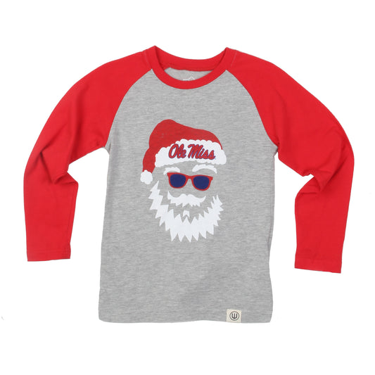 Ole Miss Rebels Youth Santa Raglan