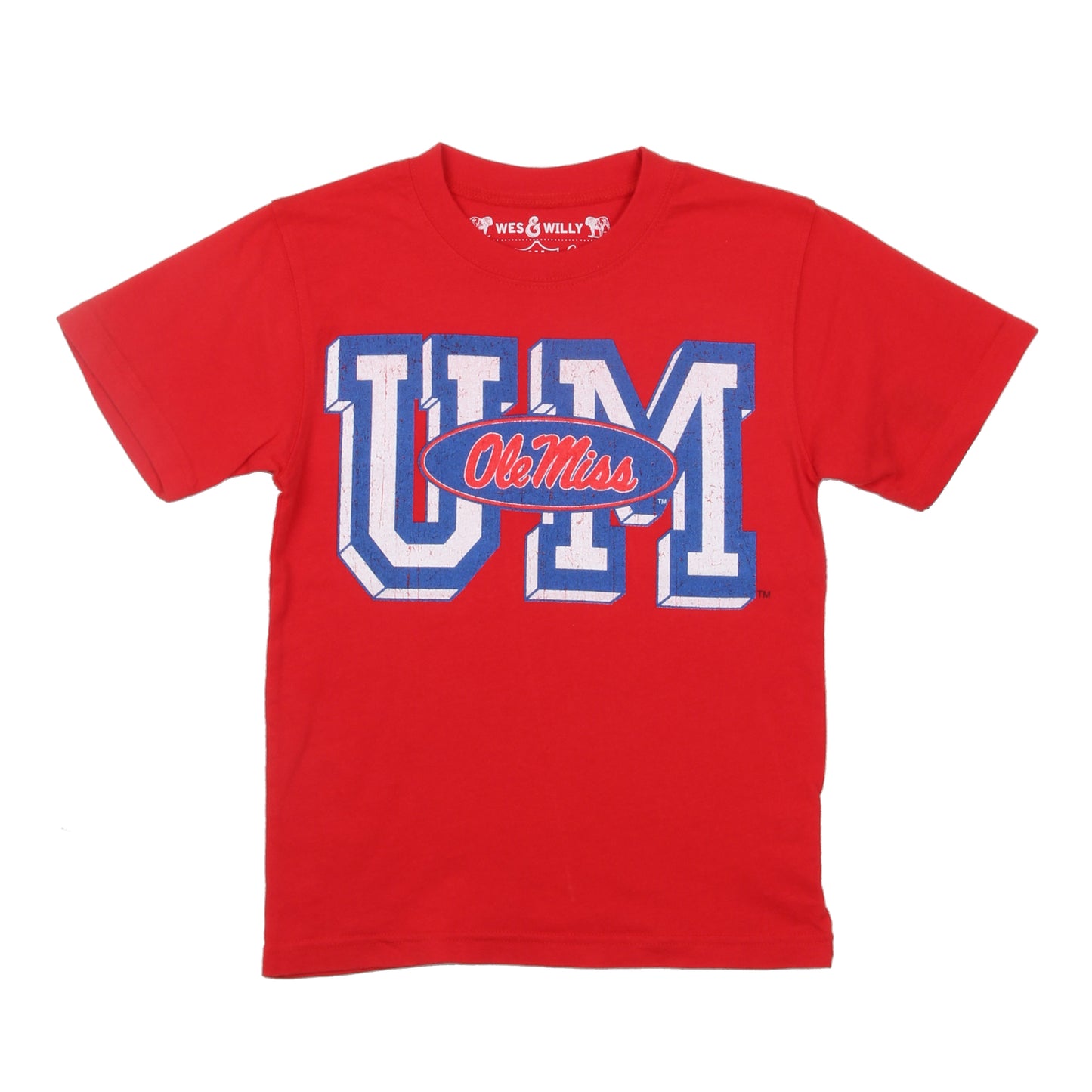 Ole Miss Rebels Youth Block Logo SS Tee