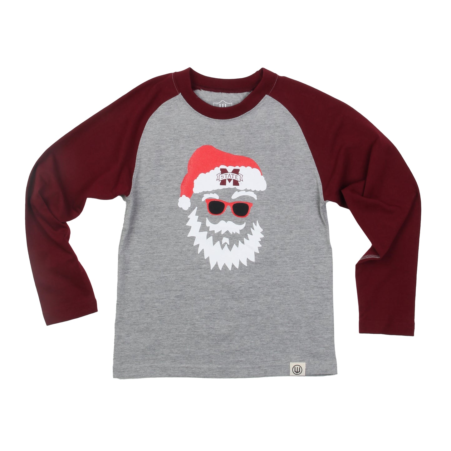 Mississippi State Bulldogs Youth Santa Raglan