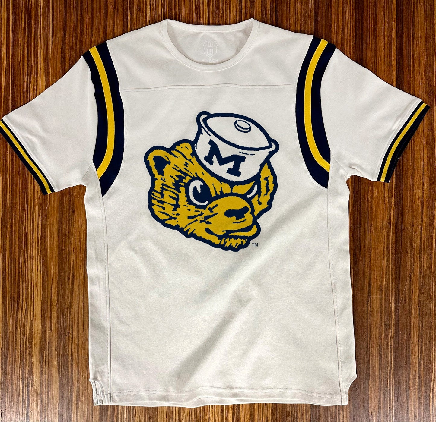 Michigan Wolverines Men's Inset Vintage Jersey Top