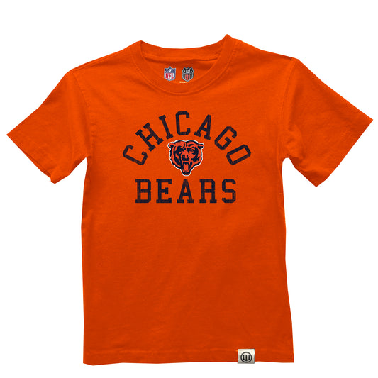 Chicago Bears NFL Kids Short Sleeve Organic Cotton Tee Shirt - Orange Crush