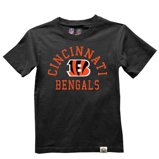 Cinncinati Bengals NFL Kids Short Sleeve Organic Cotton Tee Shirt - Black