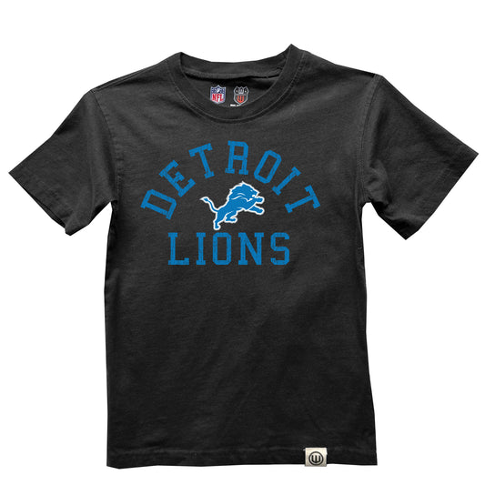 Detroit Lions NFL Youth Boys Organic Cotton Tee-Black