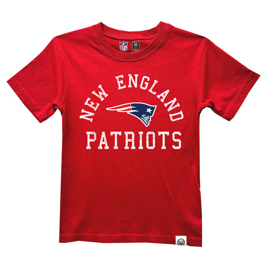 New England Patriots NFL Youth Boys Organic Cotton T-Shirt-Red