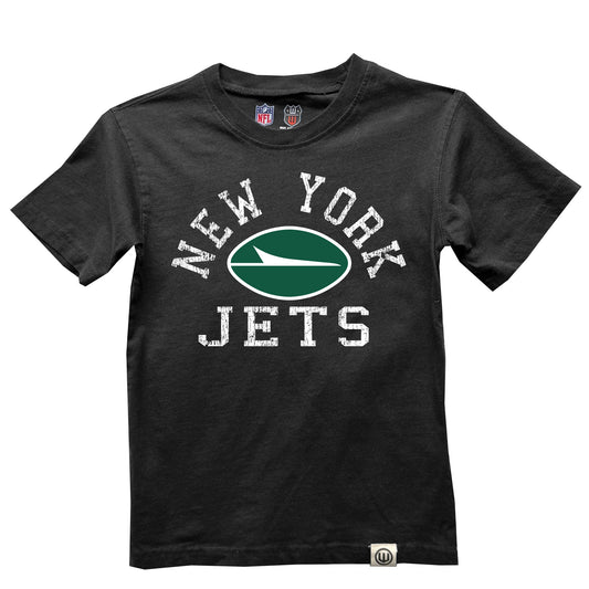 New York Jets NFL Kids Short Sleeve Organic Cotton Tee Shirt - Black