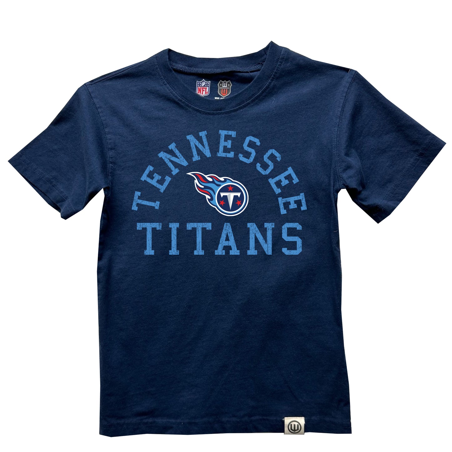 Tennessee Titans NFL Kids Short Sleeve Organic Cotton Tee Shirt - Pro Navy