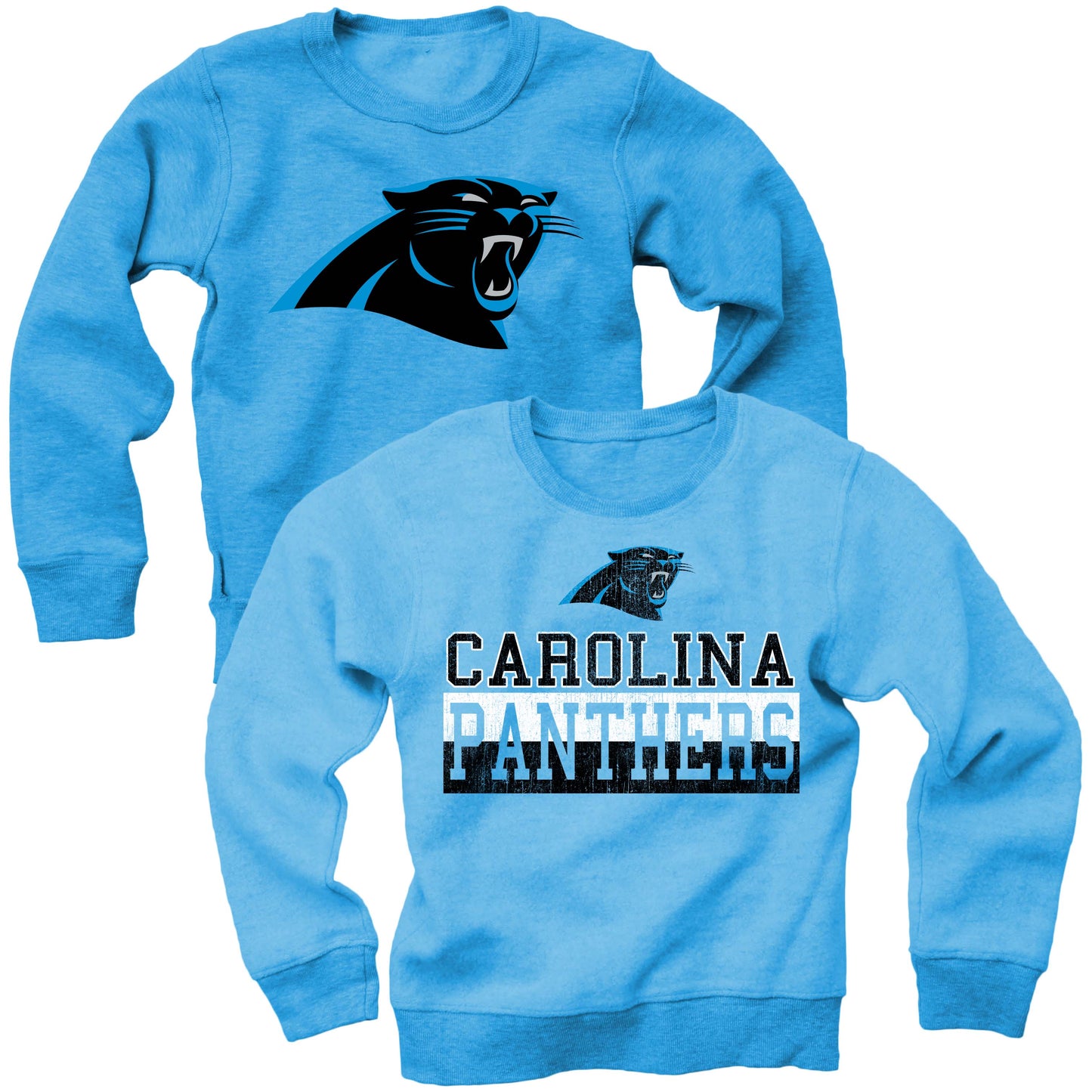 Carolina Panthers NFL Youth Boys Reversible Fleece Top-Blue