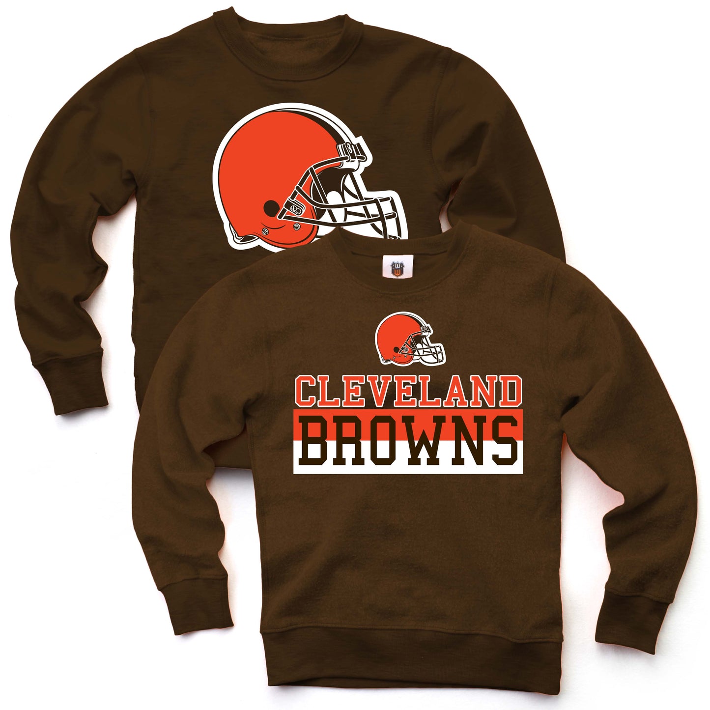 Cleveland Browns NFL Youth Boys Reversible Fleece Top-Brown