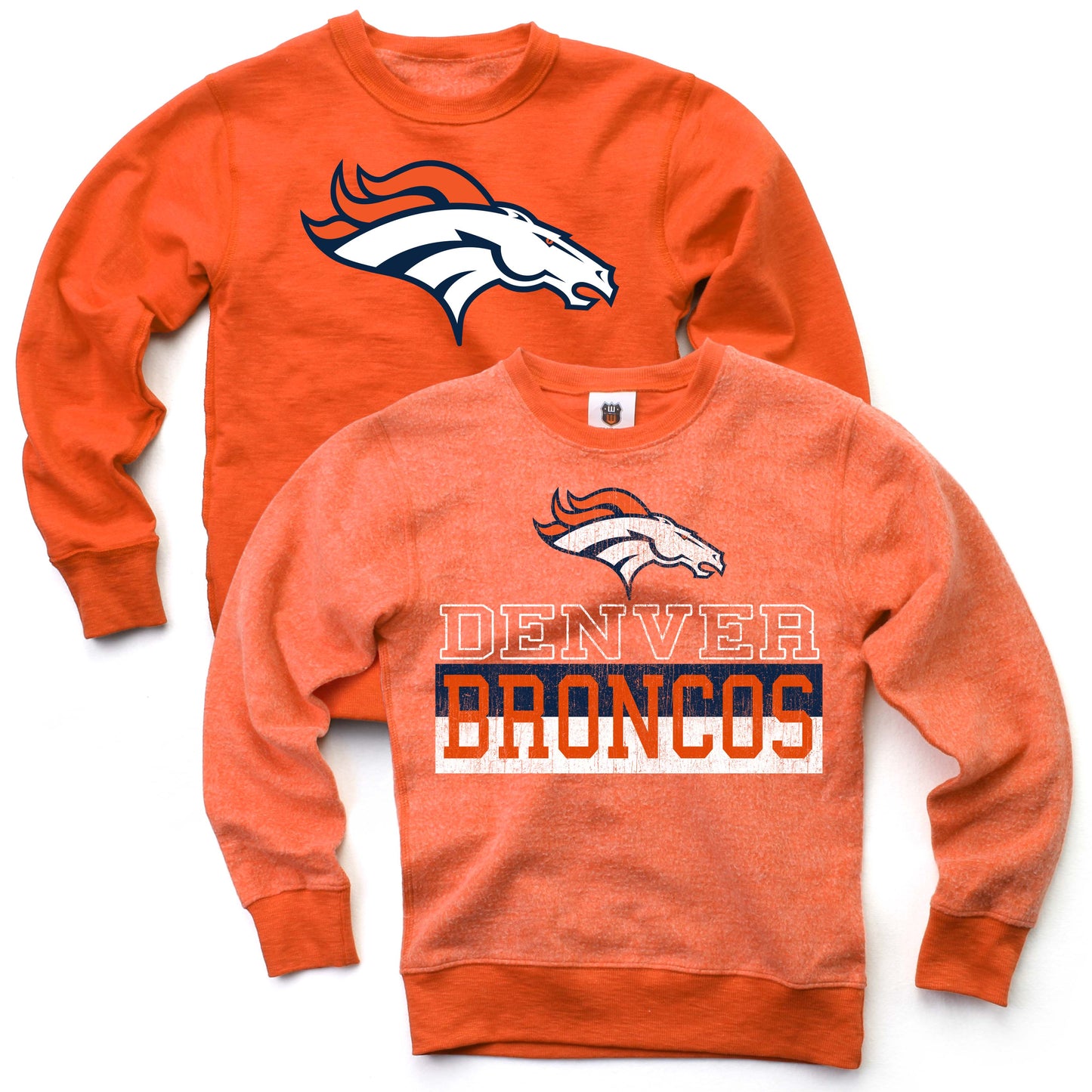 Denver Broncos NFL Youth Boys Reversible Fleece Top-Orange