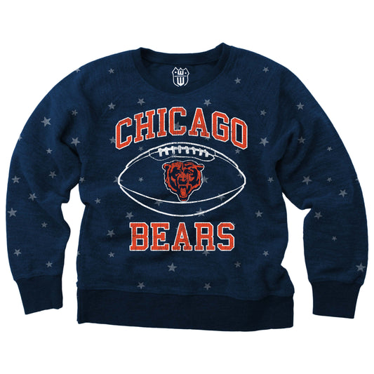 Chicago Bears NFL Youth Girls Reverse Fleece Sweatshirt