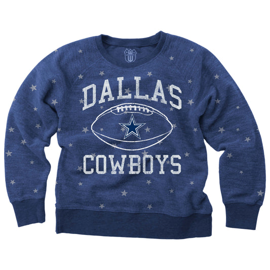 Dallas Cowboys NFL Youth Girls Reverse Fleece Sweatshirt