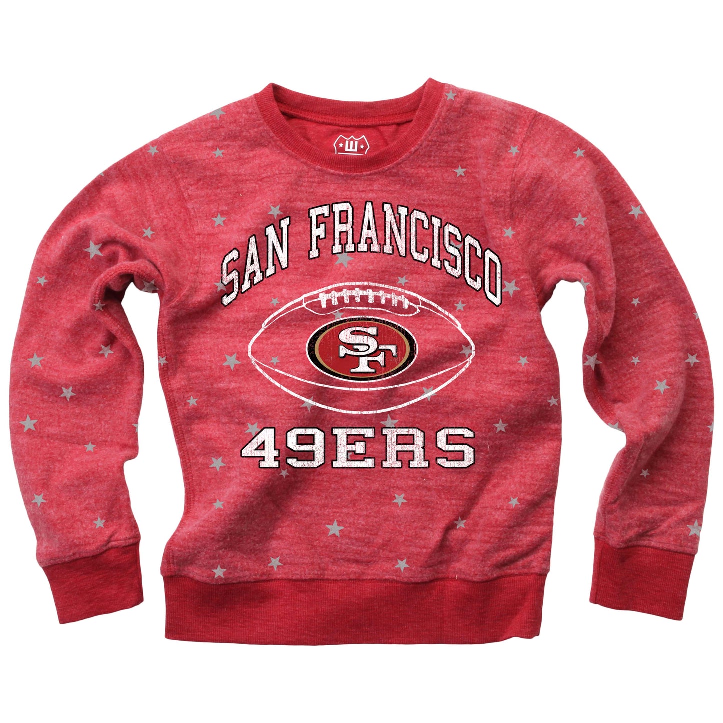 San Francisco 49ers NFL Youth Girls Reverse Fleece Sweatshirt