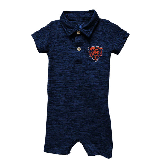 Chicago Bears NFL Infant Cloudy Yarn Polo Romper