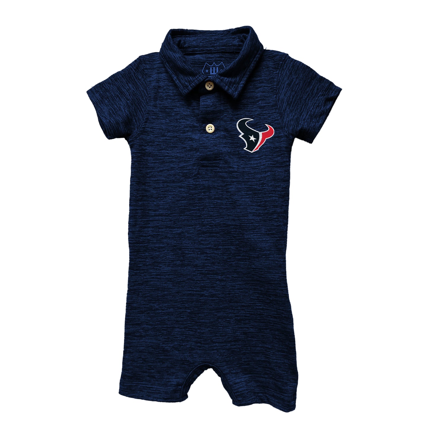 Houston Texans NFL Infant Cloudy Yarn Polo Romper