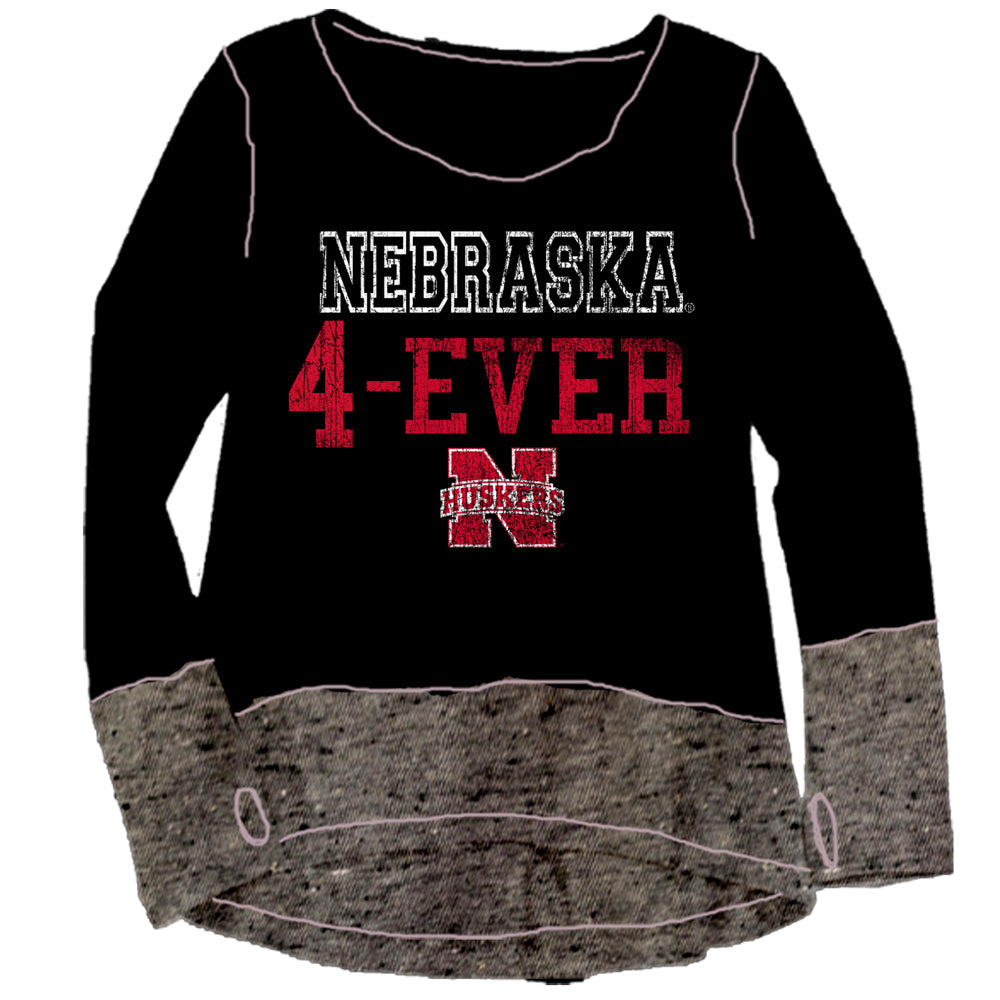 Nebraska Huskers Youth Girls Speckle Tunic