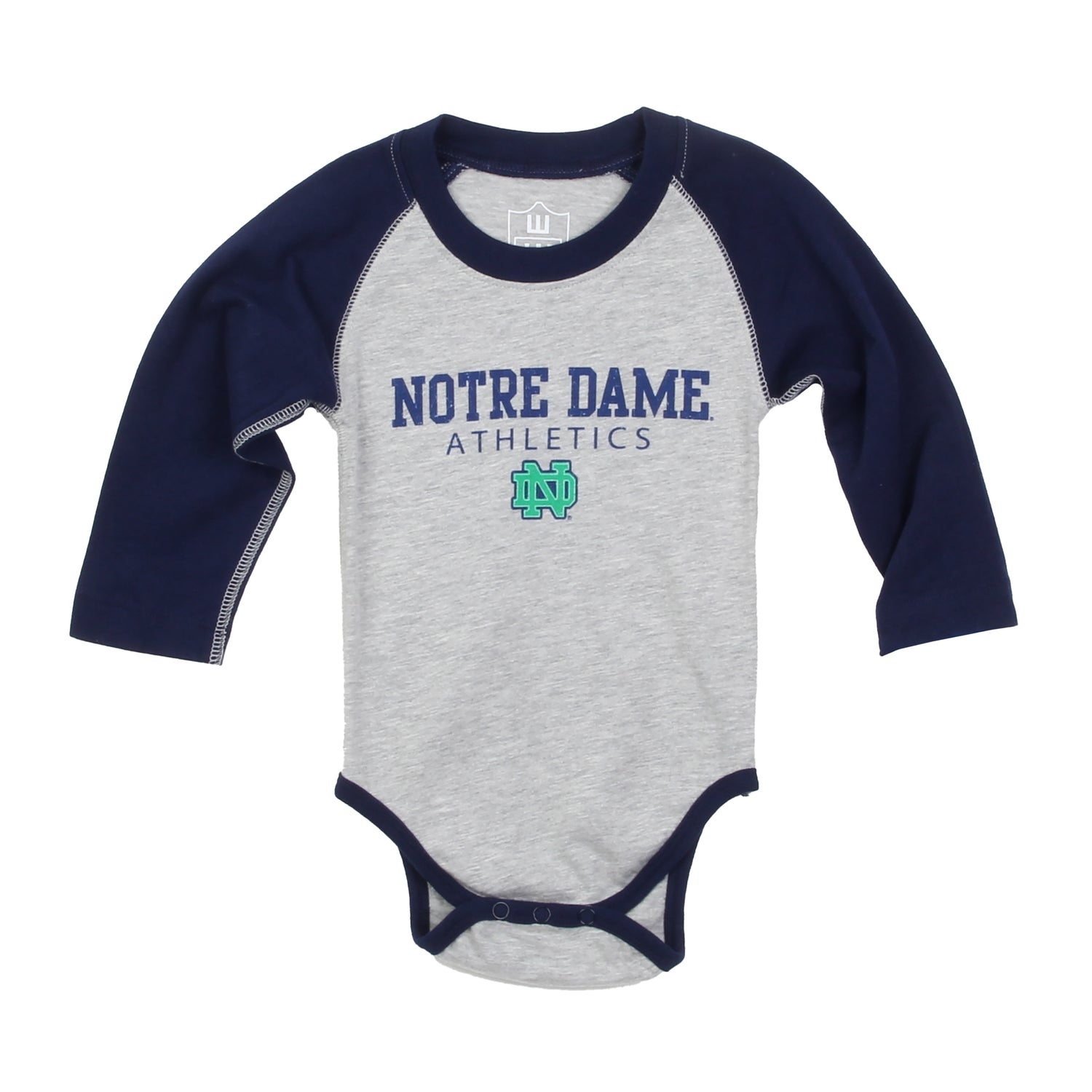 notre dame fighting irish gear Notre Dame Fighting Irish Infant LS Athletic Onesie 24M