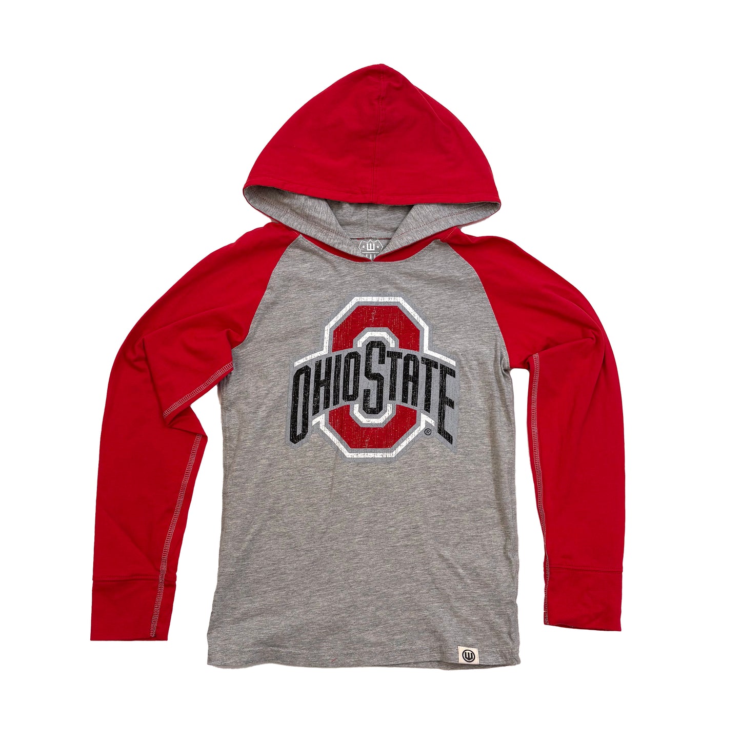 Ohio State Buckeyes Youth Boys Hooded Raglan