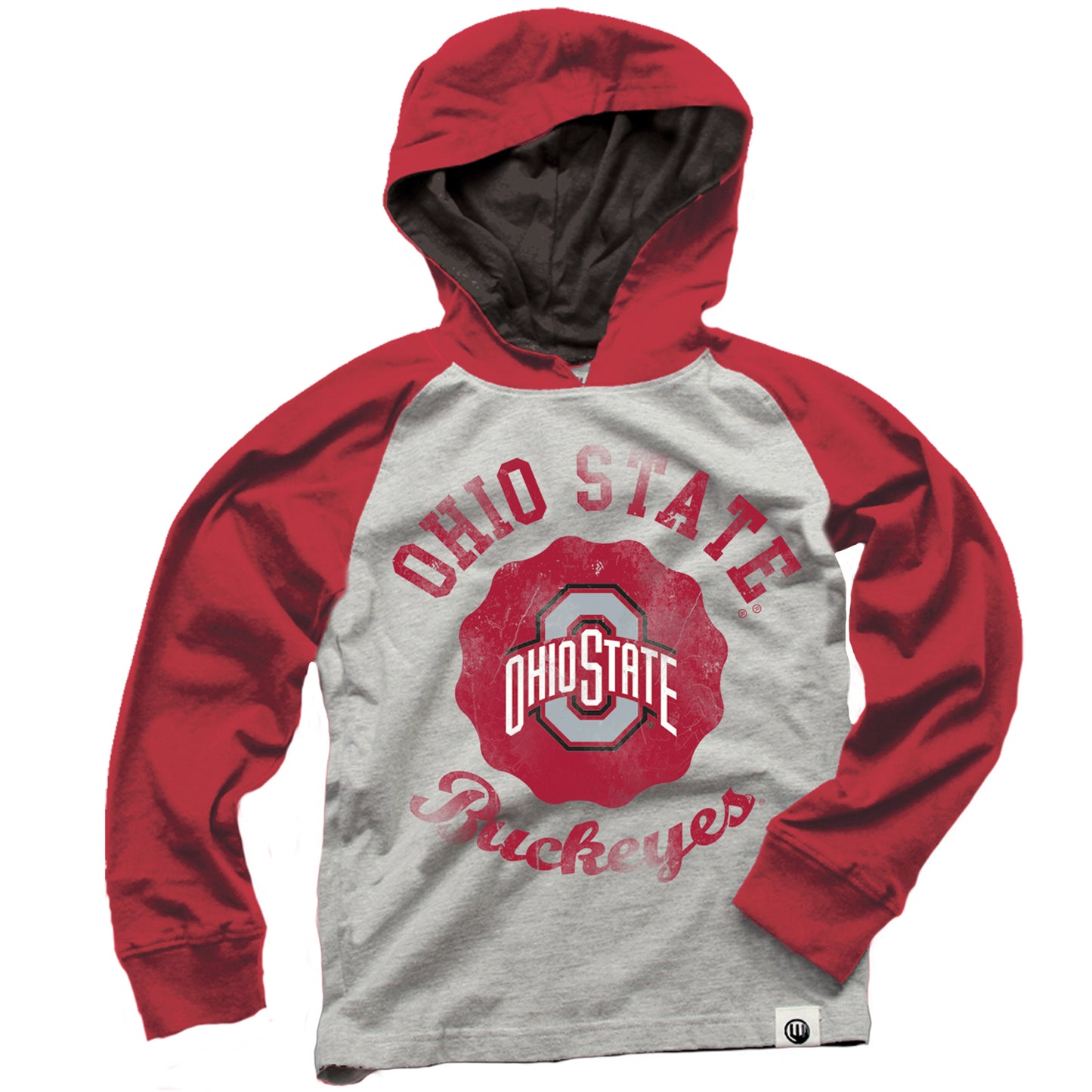 Ohio State Buckeyes Youth Hooded Raglan