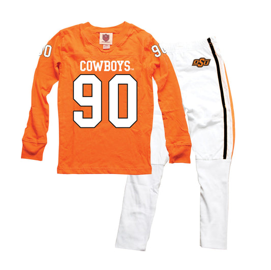 Oklahoma State Cowboys Kids Football Pajamas