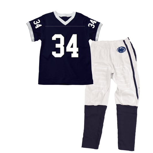 Penn State Nittany Lions Kids SS Football Pajama