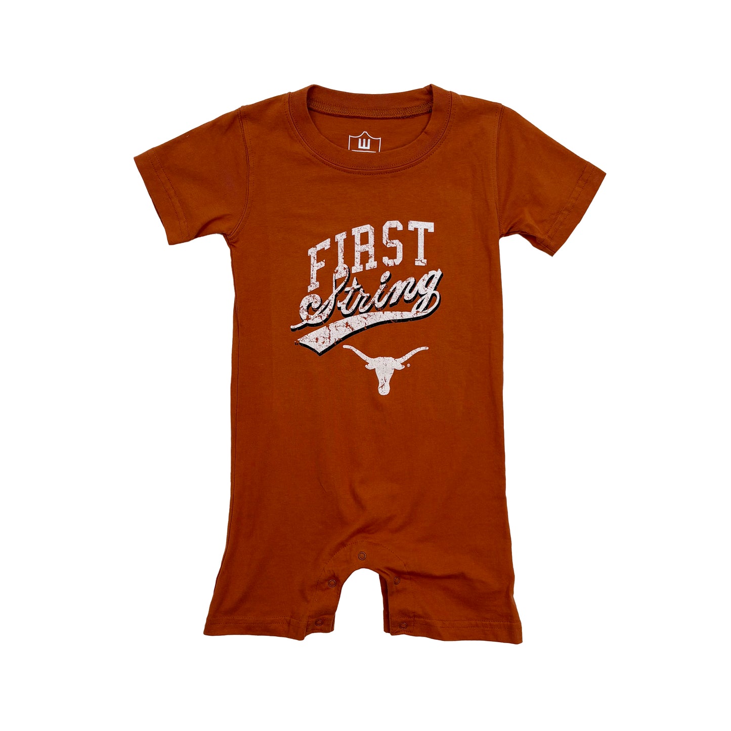 Texas Longhorns Infant SS Shorts Romper