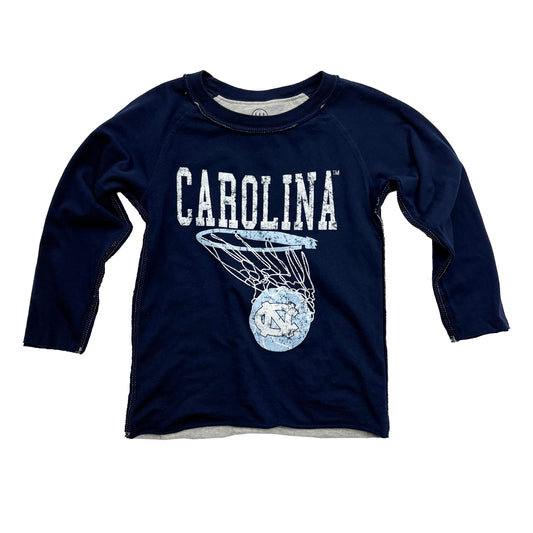 North Carolina Tar Heels Youth LS Inside Out Tee