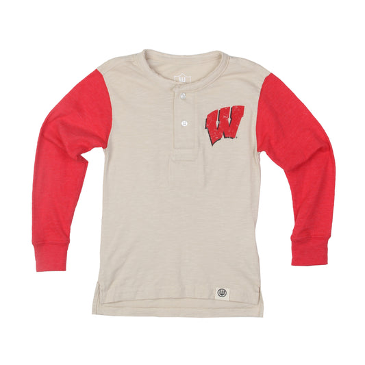 Wisconsin Badgers Youth Boys Slub Henley