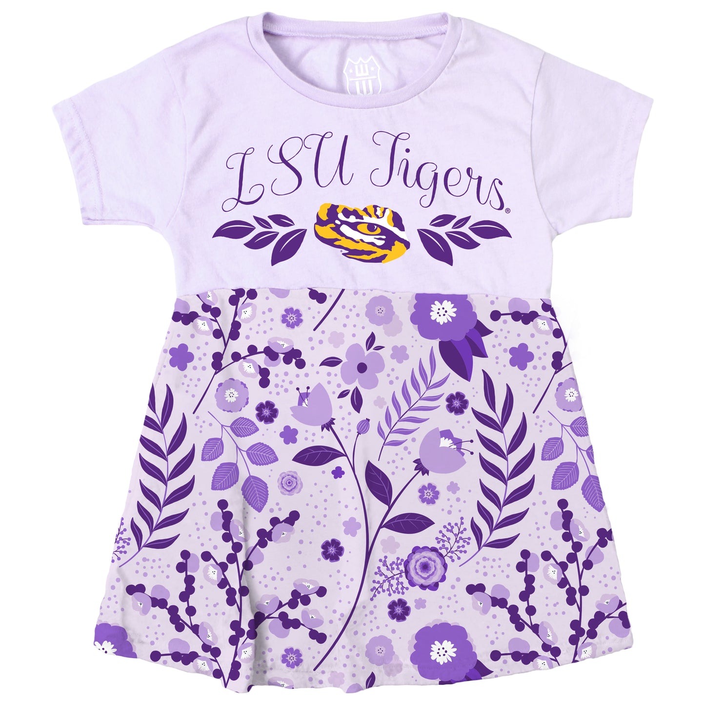Wes & Willy LSU Tigers Infant's Floral Dress