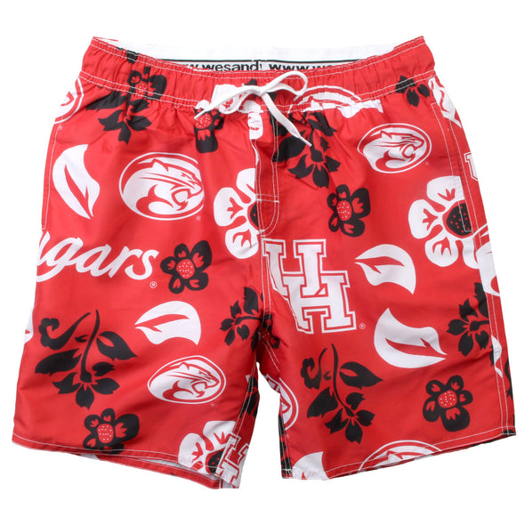 Wes & Willy Houston Cougars Men's Swim Trunk