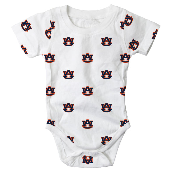 Wes & Willy Auburn Tigers Infant's Allover Print Bodysuit