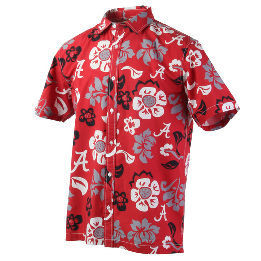 Wes & Willy Alabama Crimson Tide Men's Floral Shirt