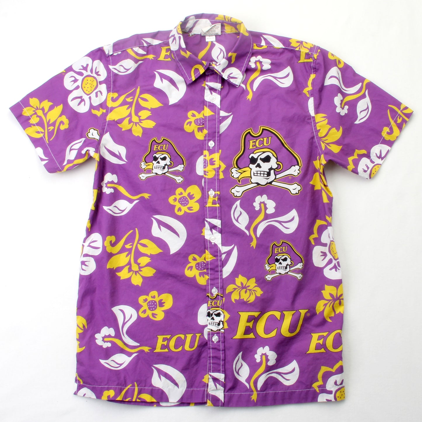 Wes & Willy East Carolina Pirates Men's Floral Shirt