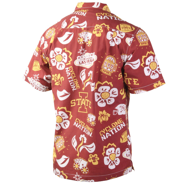 Wes & Willy Iowa State Cyclones Men's Vegas Baby Floral Top
