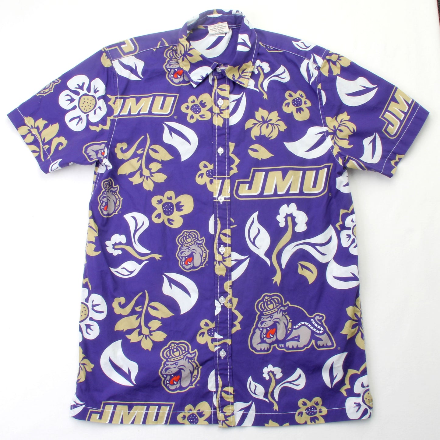 James Madison Dukes Men's Floral Shirt