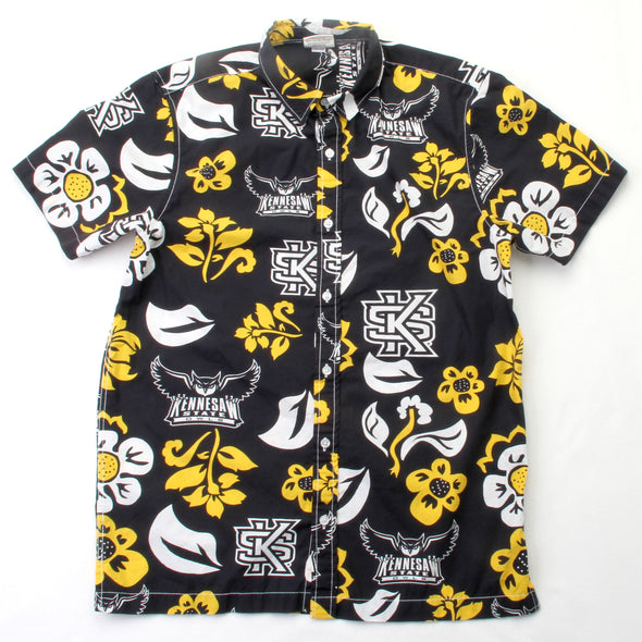 Wes & Willy Kennesaw State Owls Men's Floral Shirt