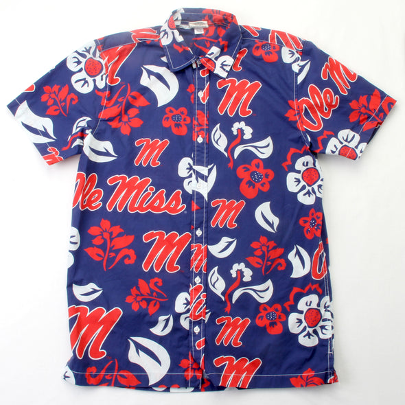 Wes & Willy Mississippi Rebels Men's Floral Shirt