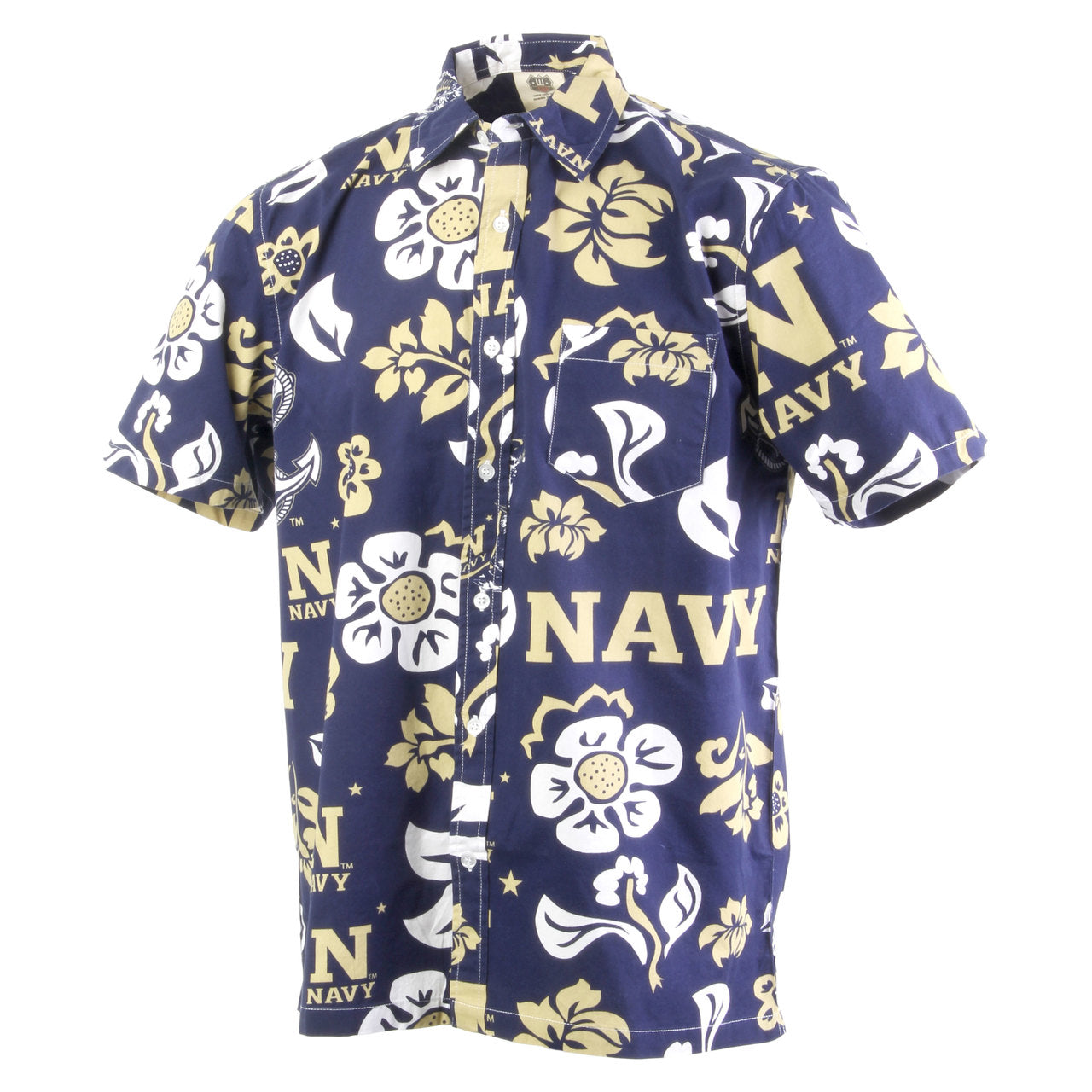 Wes and Willy Mens College Hawaiian Short Sleeve Button Down Shirt Vintage  Floral (Air Force Falcons, Small) Blue at  Men's Clothing store