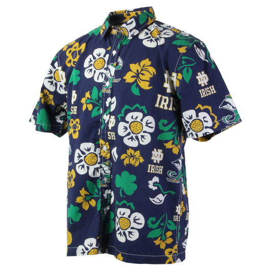 Wes & Willy Notre Dame Fighting Irish Men's Floral Shirts