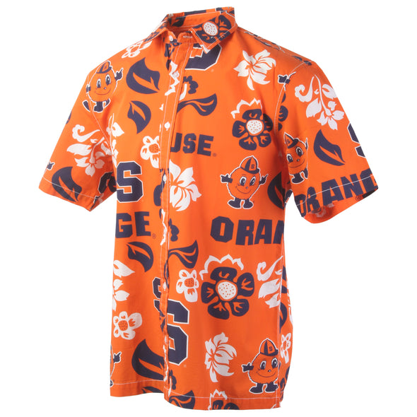 Wes & Willy Syracuse Orange Men's Floral Shirt