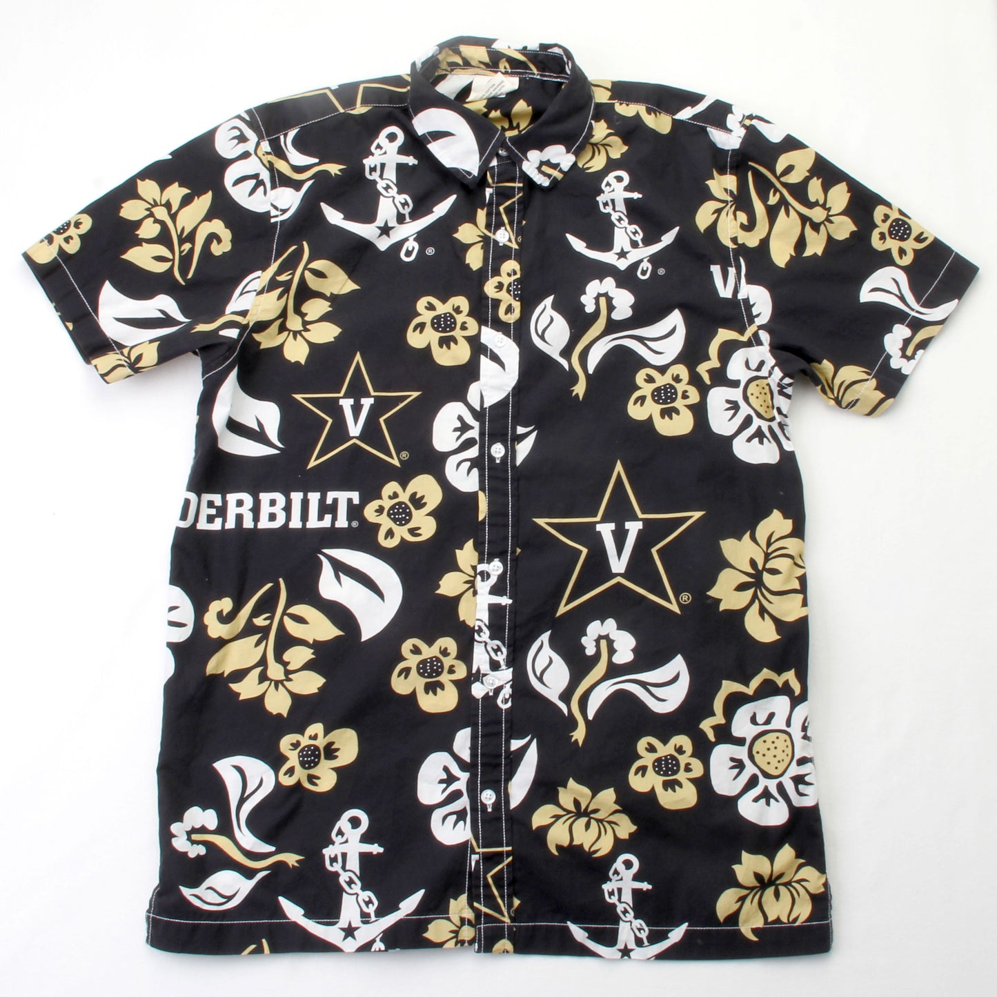 Vanderbilt Commodores Men's Floral Shirt