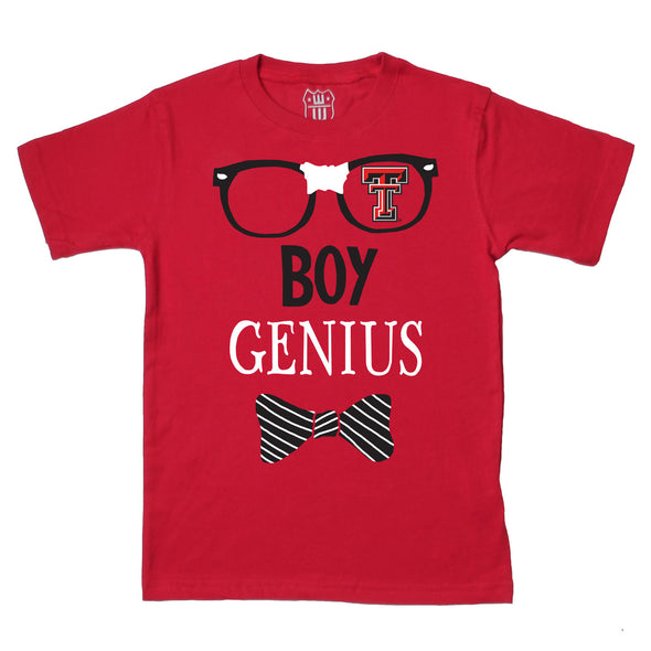Wes & Willy Texas Tech Red Raiders Boy Genius Tee