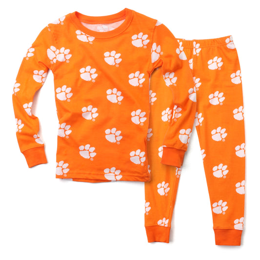 Wes and Willy Clemson Tigers Allover Printed Pajama