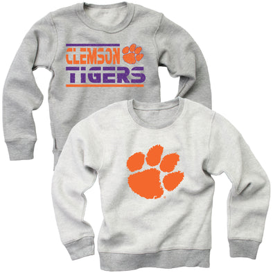 Wes & Willy Clemson Tigers Boy's Reversible Sweat Shirt