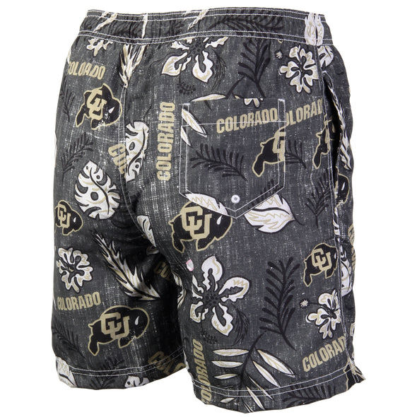 Wes & Willy Men's Colorado Buffaloes Vintage Swim Trunks